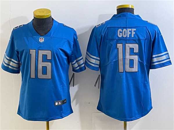 Women's Detroit Lions #16 Jared Goff Blue Vapor Limited Stitched Football Jersey(Run Smaller),We sell and wholesale Women's Detroit Lions #16 Jared Goff Blue Vapor Limited Stitched Football Jersey(Run Smaller) on line form chian!